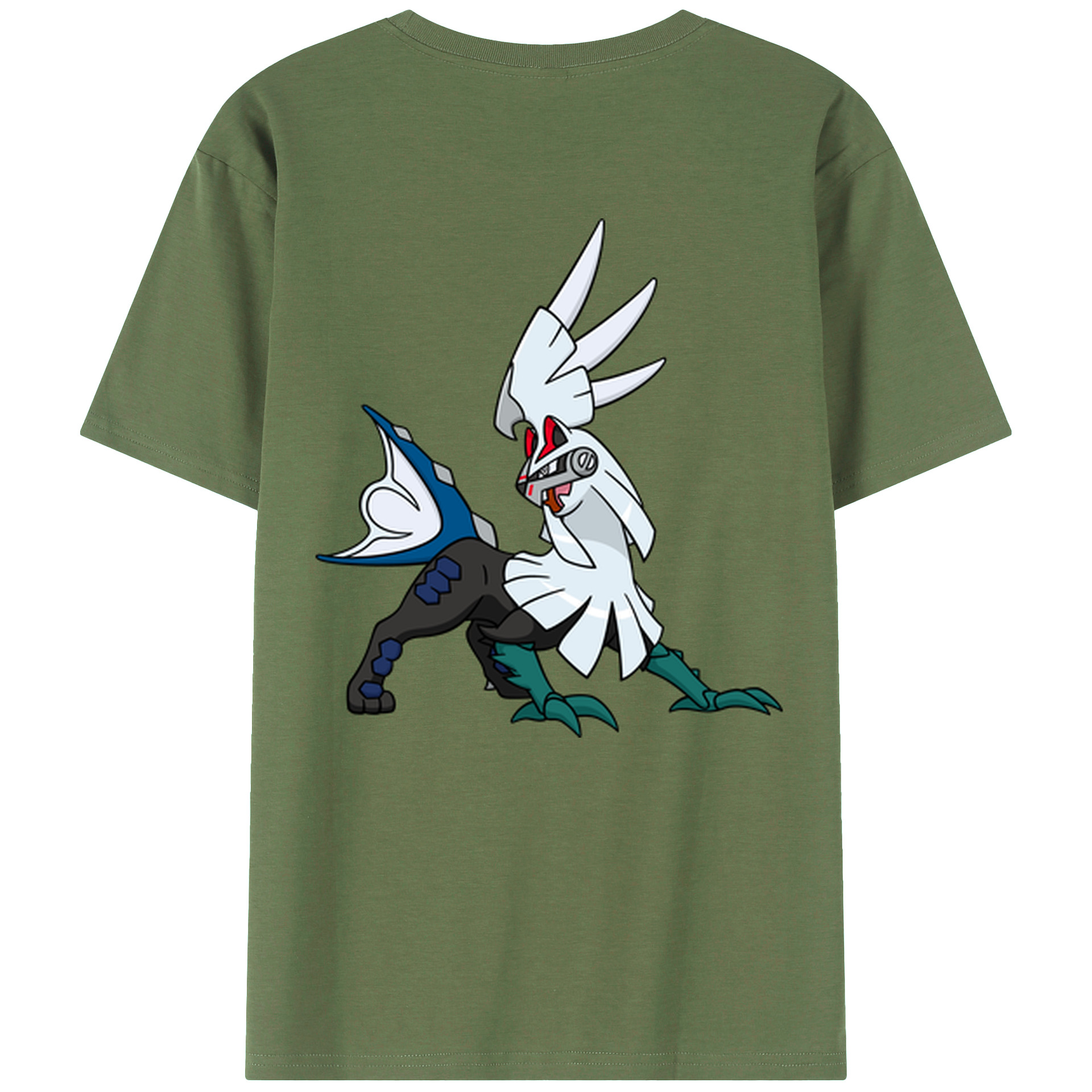 （画像用） ポケットモンスター Pokémon 綿100％ メンズ半袖Tシャツ（バックプリント） 通気性